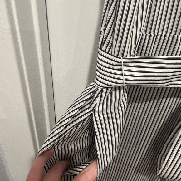 NWT Calvin Klein Women’s Plus Size 24 Striped Button Sleeveless Dress - Picture 10 of 13